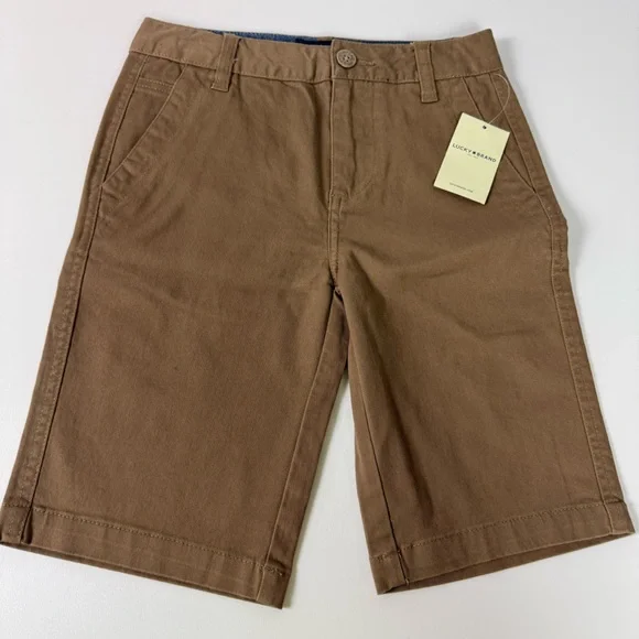 Lucky Brand Stretch Cotton Chino Shorts Adjustable Bundle New NWT